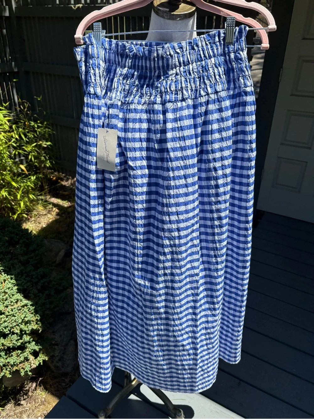 Universal Thread 🆕 Gingham Smocked Waist Maxi Skirt & Matching Top